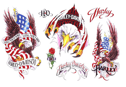 eagle and american flag tattoos. mexican american flag tattoos.